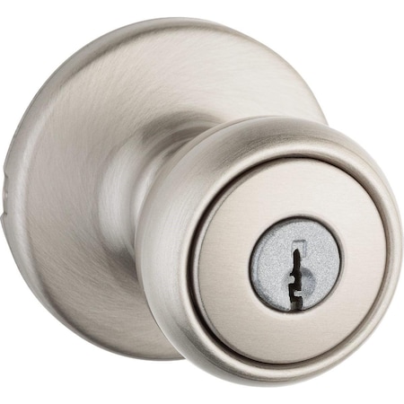 Kwikset Tylo Satin Nickel Entry Door Knob 400T 15 CP K6